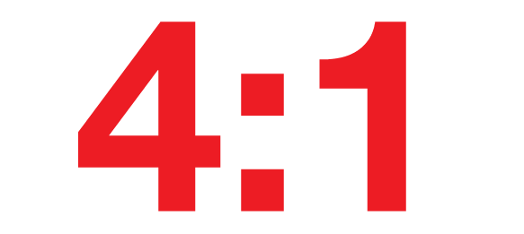 4：1